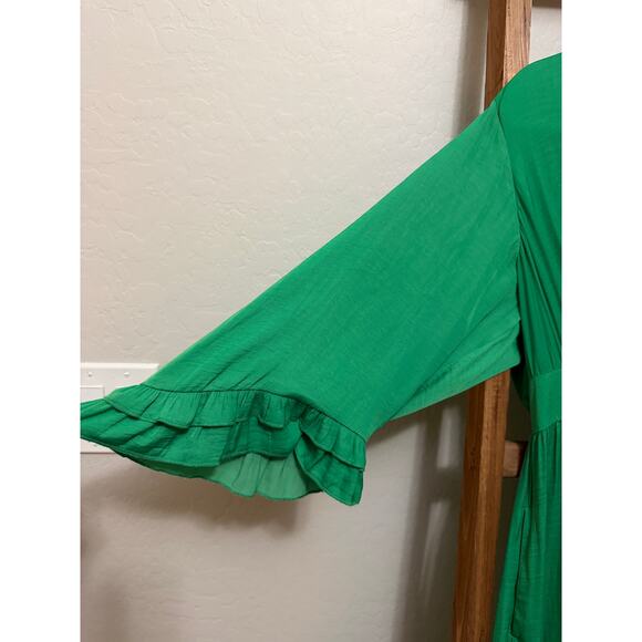 SCOTCH & SODA - V-neck A-line Dress with Ruffle-size large - Picture 7 of 7